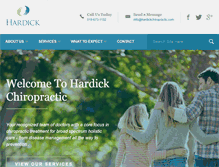 Tablet Screenshot of hardickchiropractic.com